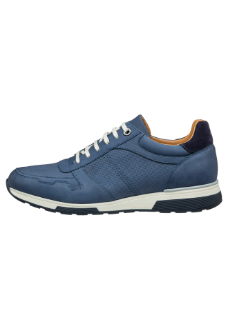 Blauer Positano-Sneaker aus Nubukleder