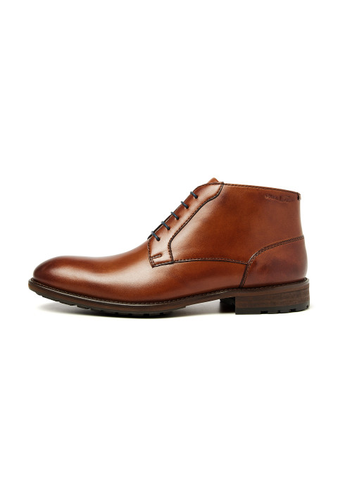 Cognacfarbener Gladleren Montana-Stiefel