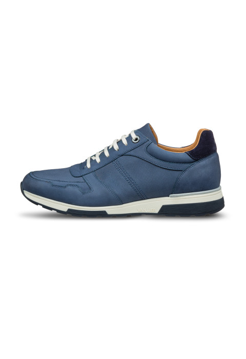 Blauer Positano-Sneaker aus Nubukleder