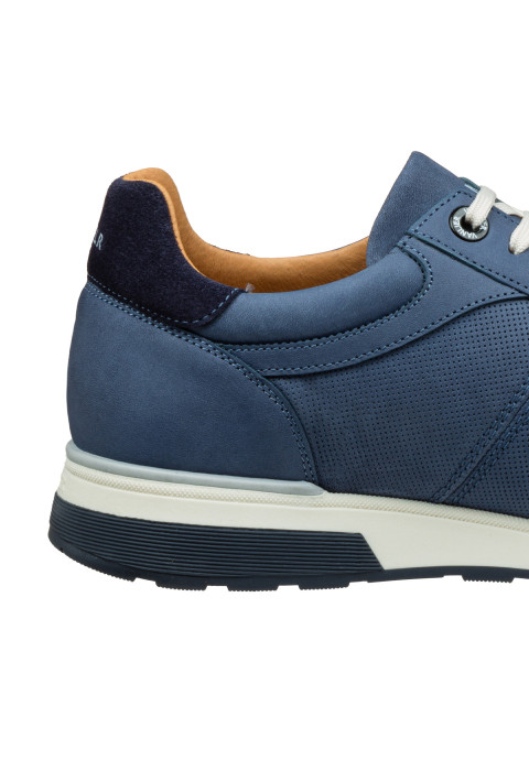 Blauer Positano-Sneaker aus Nubukleder