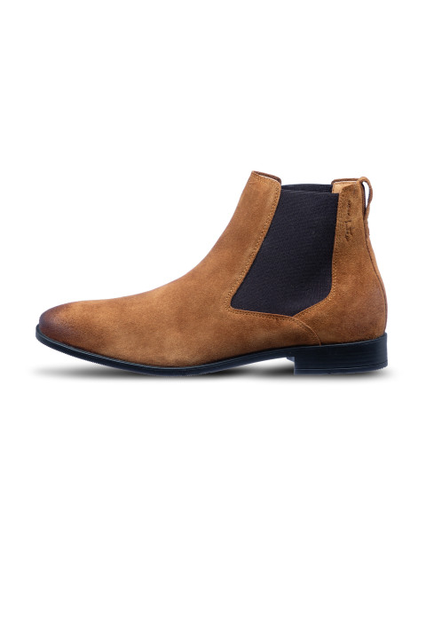 Cognac Wildleder Riva chelsea boot