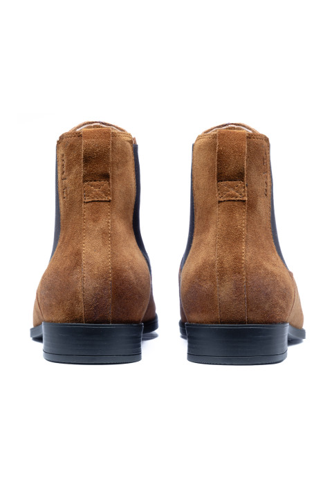 Cognac Wildleder Riva chelsea boot