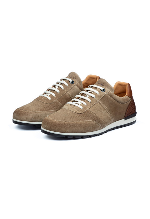 Anzano Trainer aus Wildleder in Taupe