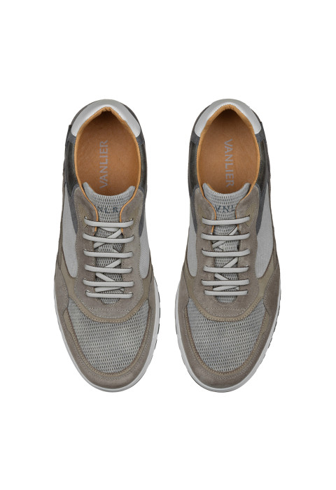 Helltaupe-Kombi-Sneaker Ravello