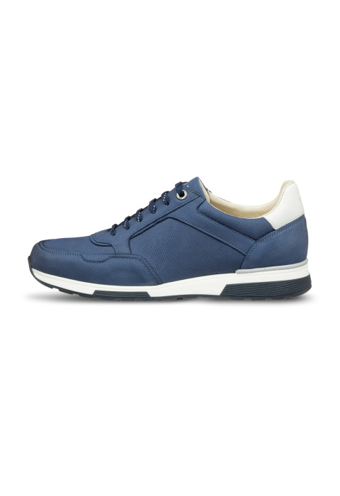 Blauer Positano-Sneaker aus Nubukleder